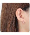 Tripple Silver Balls Hoop Earring HO-1573